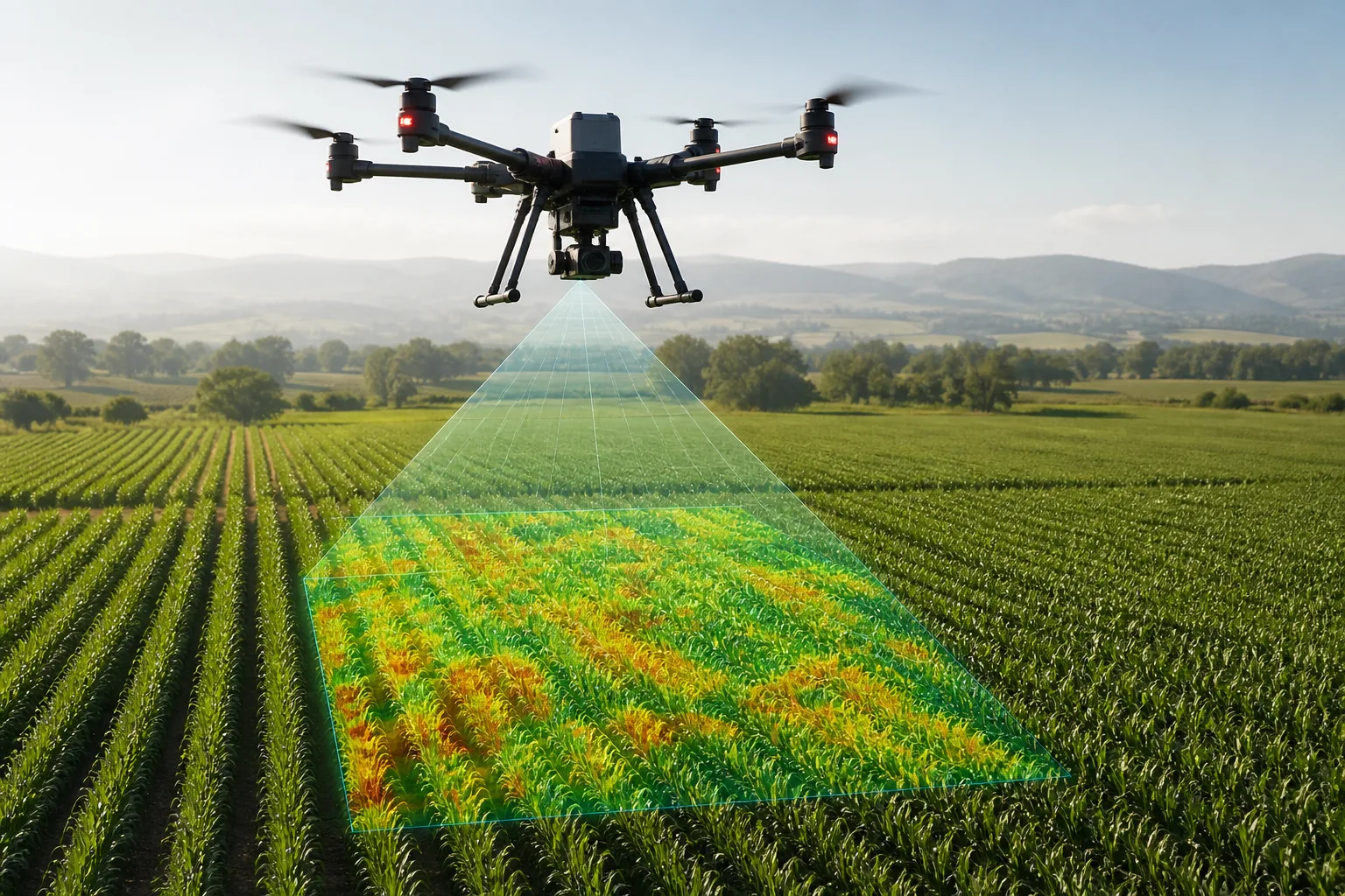 How a Multispectral UAV Helped a Farm Detect Crop Stress Before Yield Loss - enterprise industrial UAV application case study by Stroni
